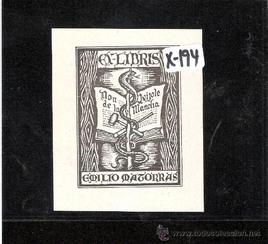Arte: EX-LIBRIS- EMILIO MATORRAS - (X-194) - Foto 1