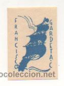 Arte: EXLIBRIS. EX-LIBRIS. FRANCISCO GARDETA. (5 X 3,5 CM.) - Foto 1