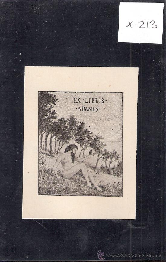 Arte: EX LIBRIS  - ADAMUS -( X-213) - Foto 1
