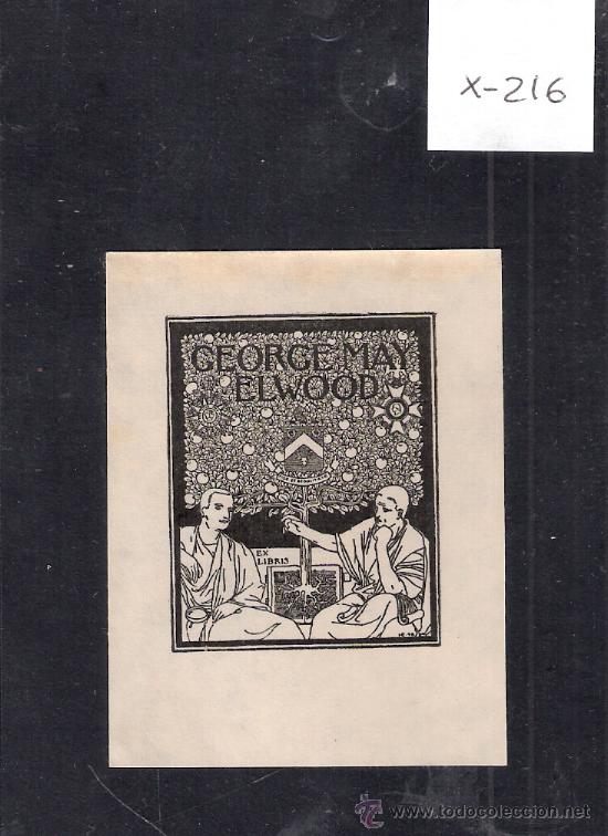 Arte: EX LIBRIS  - GEORGE MAY ELWOOD -( X-216) - Foto 1