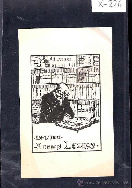 Arte: EX LIBRIS  - ADRIEN LEGROS - ( X-226) - Foto 1