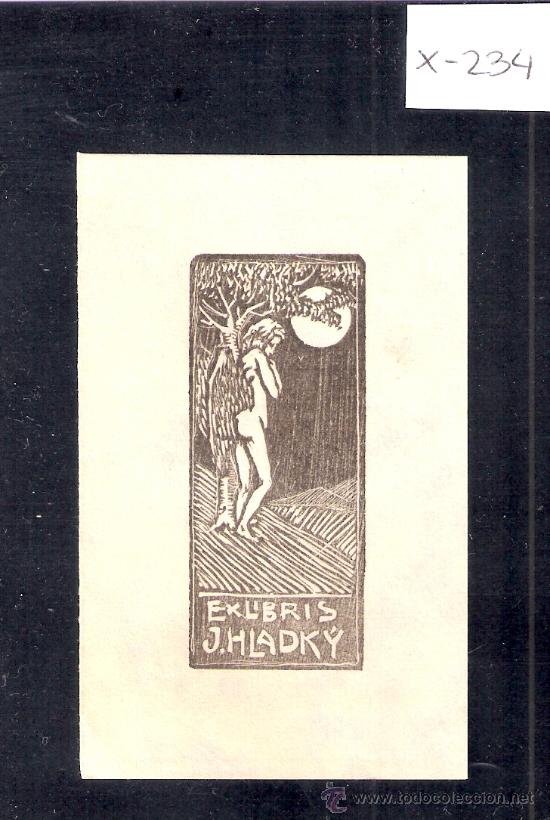 Arte: EX LIBRIS  - J . HLADKY -( X-234) - Foto 1