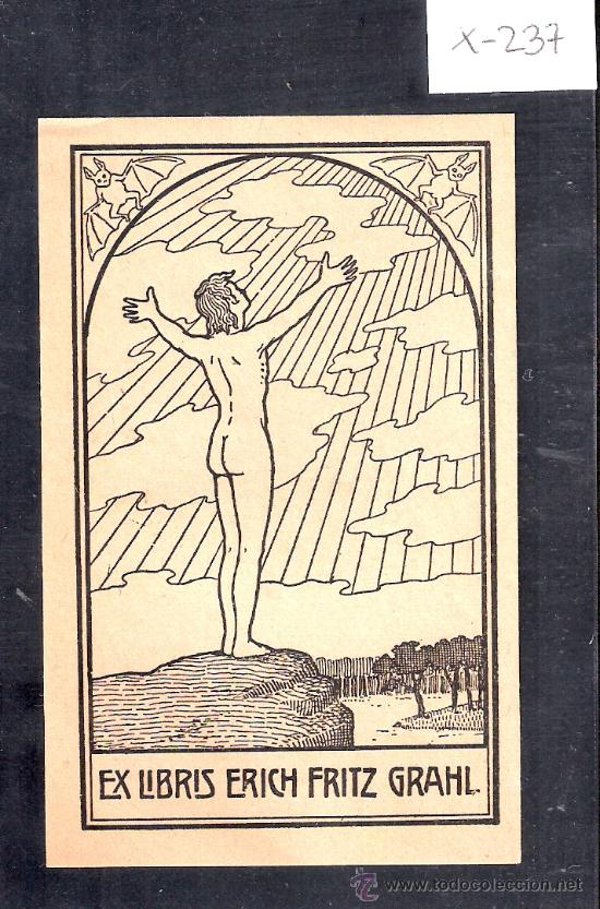 Arte: EX LIBRIS  - ERICH FRITZ GRAHL-( X-237) - Foto 1