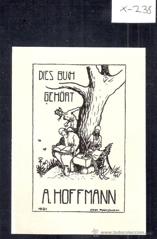 Arte: EX LIBRIS  - HOFFMANN- ( X-238) - Foto 1