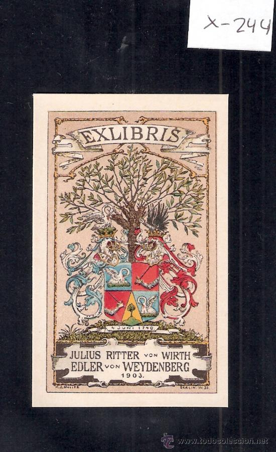 Arte: EX LIBRIS  - ( X-244) - Foto 1