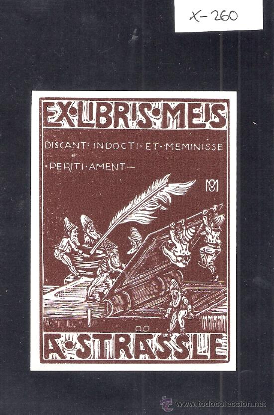 Arte: EX LIBRIS - A STRASSLE   - (X-260) - Foto 1