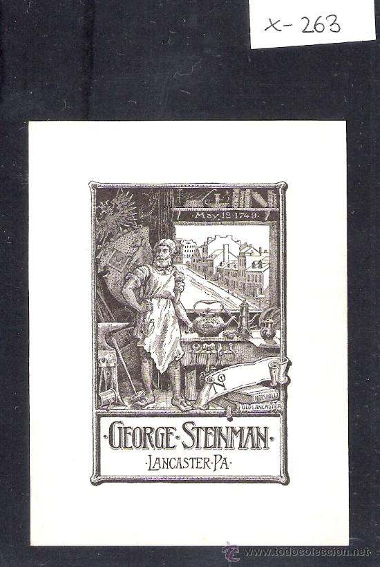 Arte: EX LIBRIS - GEORGE STEINMAN   - (X-263) - Foto 1