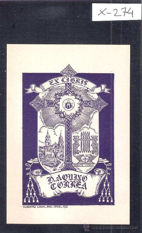 Arte: EX LIBRIS - D.AQUINO CORREA   - (X-274) - Foto 1