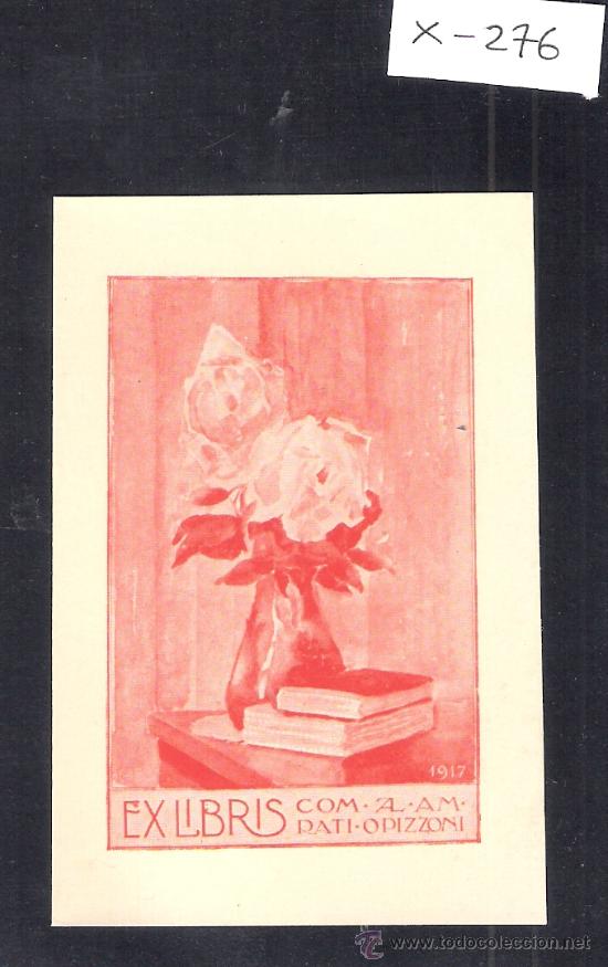 Arte: EX LIBRIS - COM. A. AMRATI OPIZZONI  1917 - (X-276) - Foto 1
