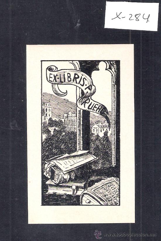 Arte: EX LIBRIS - P. RUERO   - (X-284) - Foto 1