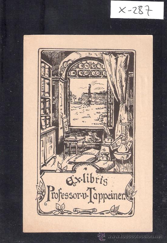 Arte: EX LIBRIS   - PROFESSOR V TAPPEINER -(X-287) - Foto 1