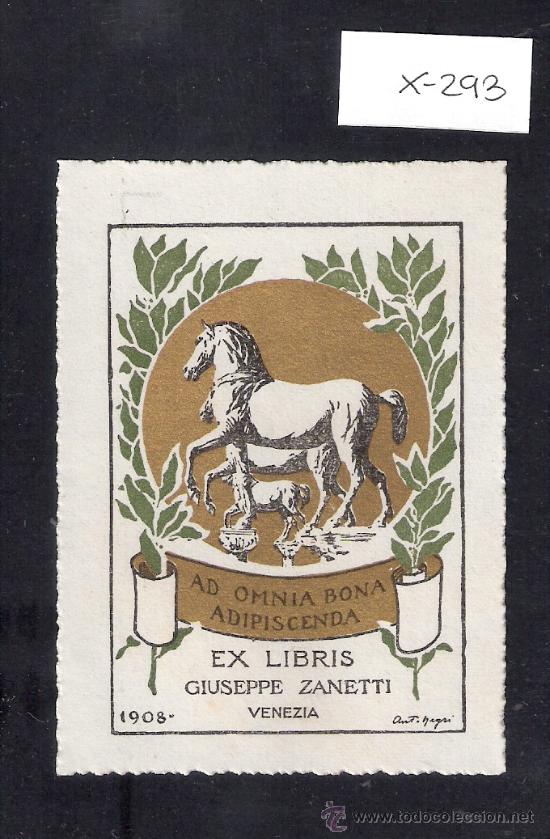 Arte: EX LIBRIS  - GIUSEPPE ZANETTI  - (X-293) - Foto 1