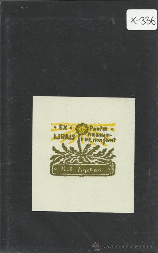 Arte: EX LIBRIS PAUL EGEBAH - (X-336) - Foto 1