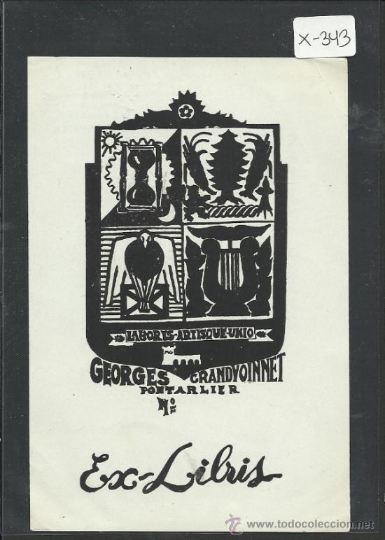 Arte: EX LIBRIS GEORGES GRANDVOINNET - (X-343) - Foto 1