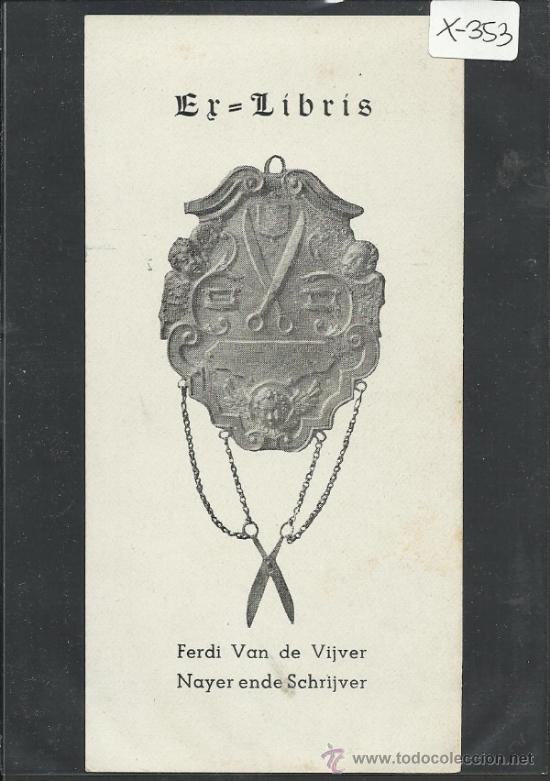 Arte: EX LIBRIS FERDI VAN DE VIJVER- (X-353) - Foto 1