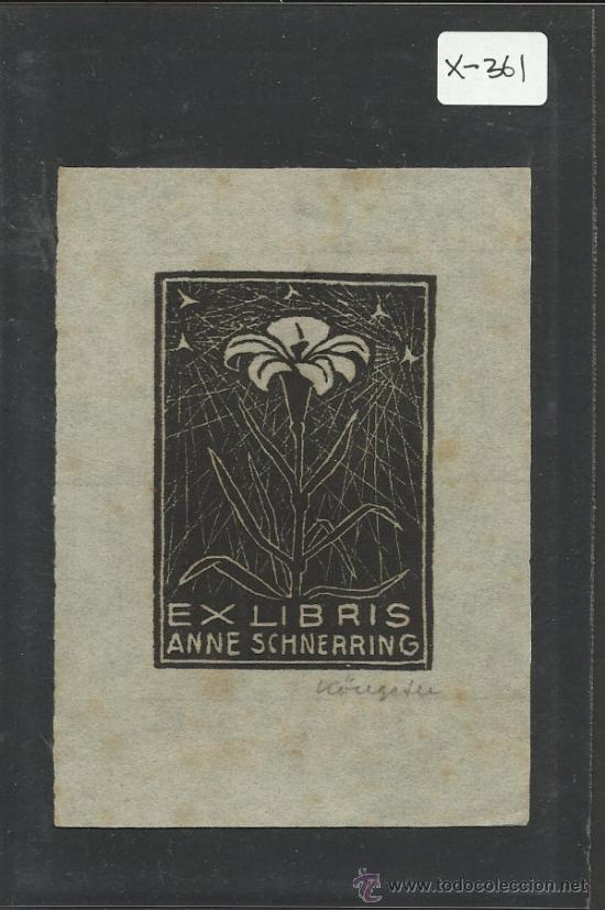 Arte: EX LIBRIS - ANNE SCHNERRING -  (X-361) - Foto 1