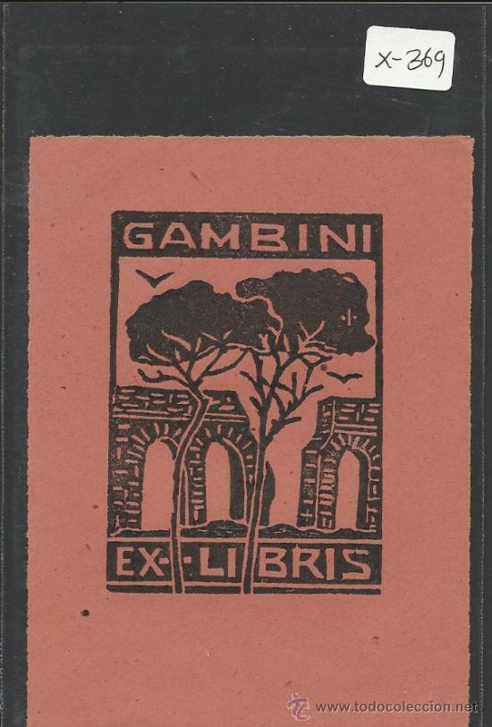 Arte: EX LIBRIS - GAMBINI - (X-369) - Foto 1