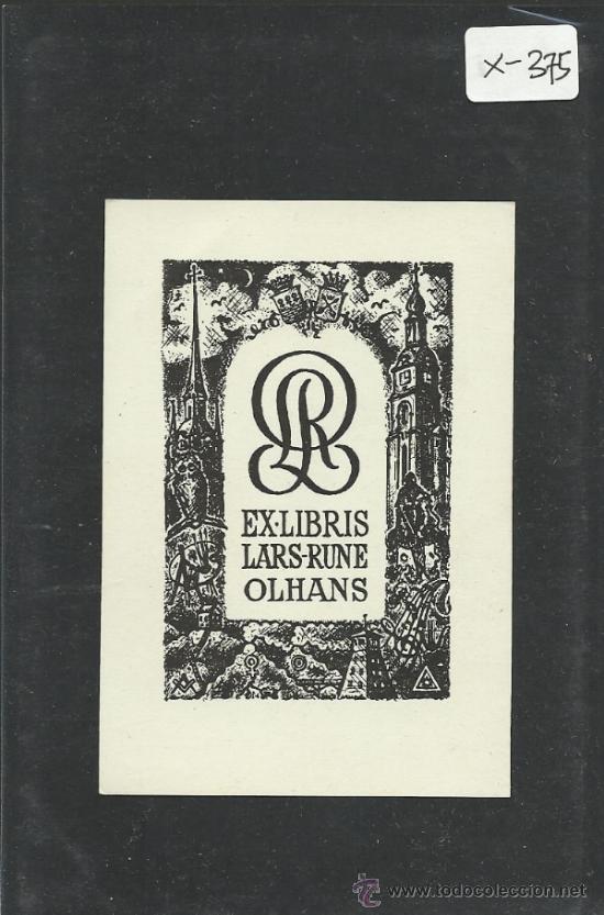 Arte: EX LIBRIS LARS RUNE OLHANS - (X-375) - Foto 1