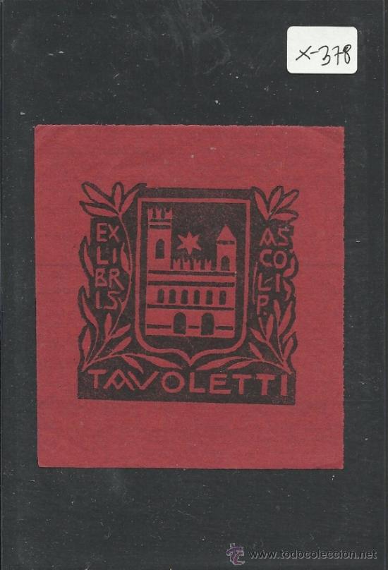 Arte: EX LIBRIS TAVOLETTI - (X-378) - Foto 1