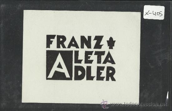 Arte: EX LIBRIS - FRANZ ALETA ADLER - (X-405) - Foto 1