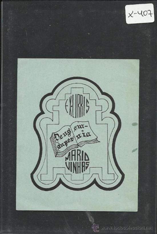 Arte: EX LIBRIS - MARIO VINHAS - (X-407) - Foto 1