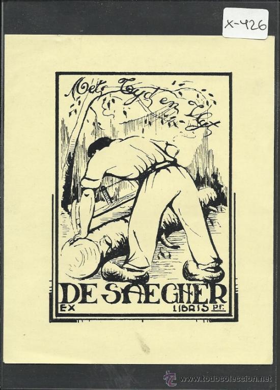 Arte: EX LIBRIS - DE SAEGHER -(X-426) - Foto 1