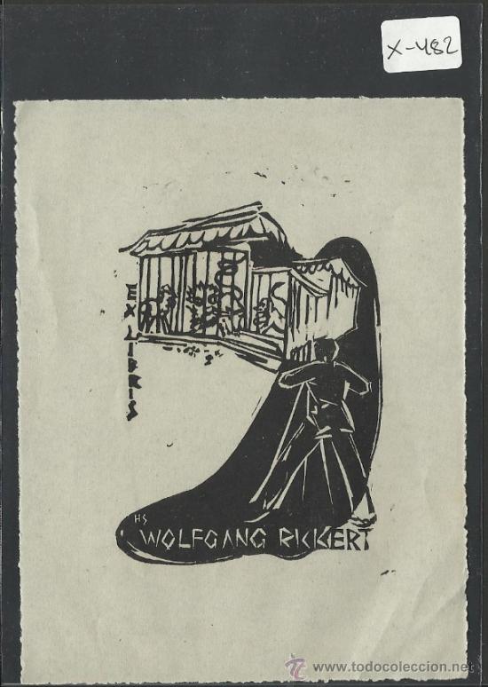 Arte: EX LIBRIS - WOLFANG RICKERT -(X-482) - Foto 1