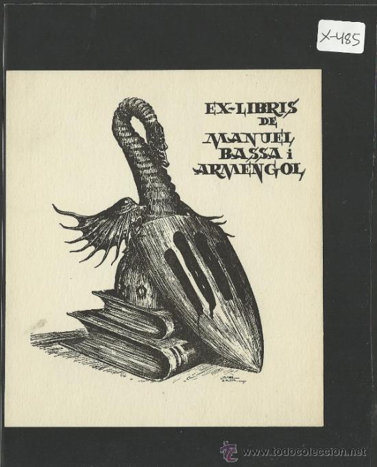 Arte: EX LIBRIS - MANUEL BASSA I ARMENGOL -(X-485) - Foto 1