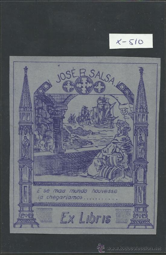 Arte: EX LIBRIS - JOSE R. SALSA   - (X-510) - Foto 1