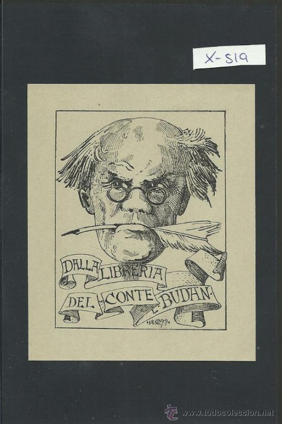 Arte: EX LIBRIS - CONTE BUDAN  - (X-519) - Foto 1