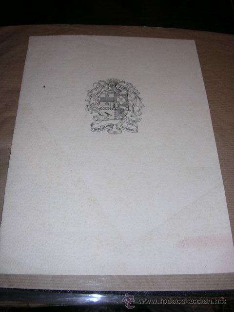 Arte: EX-LIBRIS CONDE DE GODO 27X19,5 CM. - Foto 1