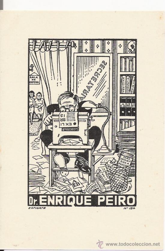 Arte: EX-LIBRIS.-DR. ENRIQUE PEIRO - Foto 1