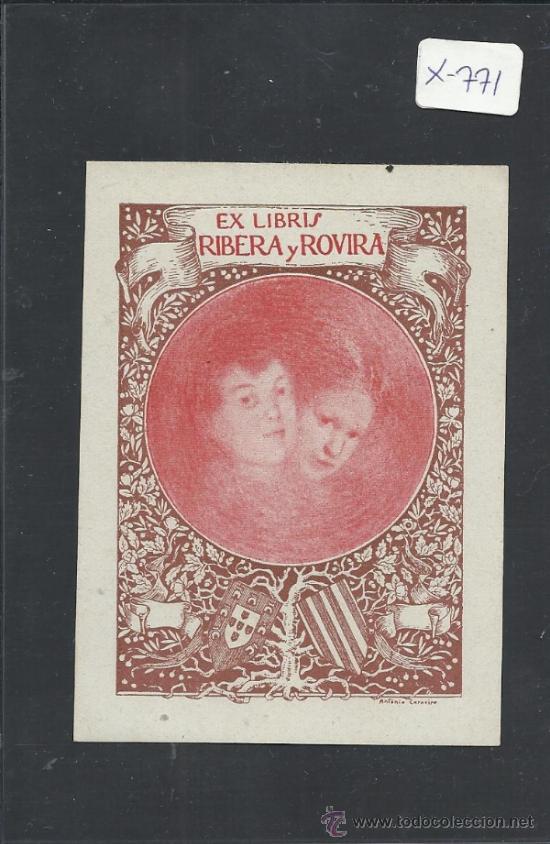 Arte: EX-LIBRIS - RIBERA Y ROVIRA - (X-771) - Foto 1