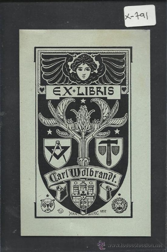 Arte: EX LIBRIS - CARL WOLBRANDT - (X-791) - Foto 1