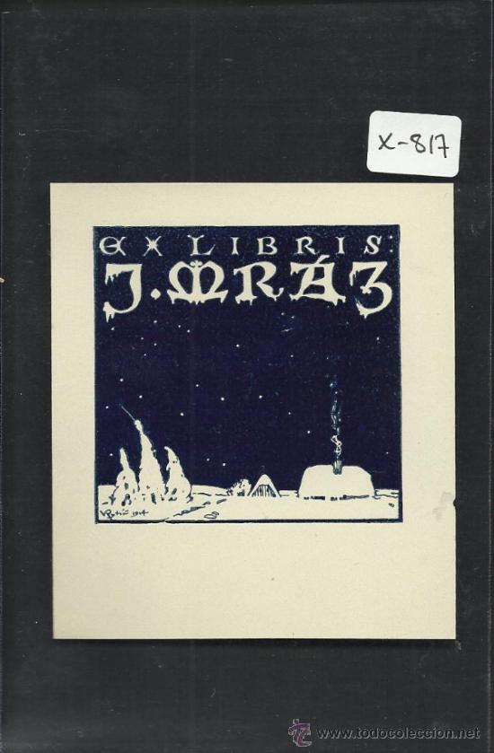 Arte: EX LIBRIS  - J. MRAZ -  (X-817) - Foto 1