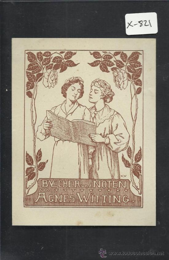 Arte: EX LIBRIS  - AGNES WITTING -(X-821) - Foto 1