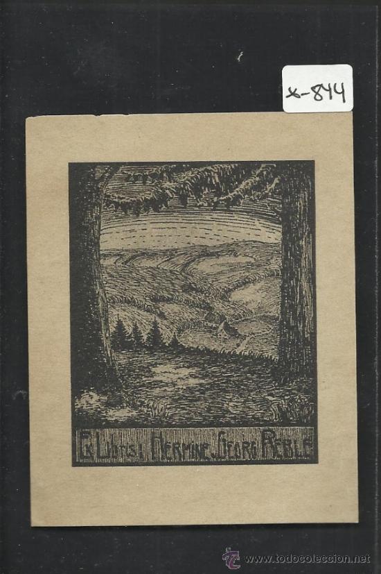 Arte: EX LIBRIS  -  HERMINE REBLE -(X-844) - Foto 1