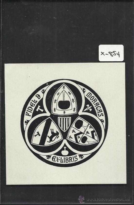 Arte: EX LIBRIS  - FIDEL MORAGAS - (X-854) - Foto 1