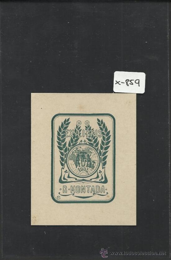 Arte: EX LIBRIS  - MONTADA - (X-859) - Foto 1