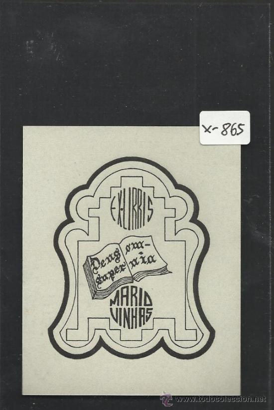 Arte: EX LIBRIS  - MARIO VINHAS - (X-865) - Foto 1