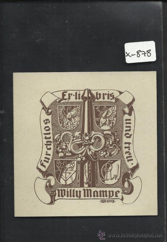 Arte: EX LIBRIS - WILLY MAMPE - (X-878) - Foto 1