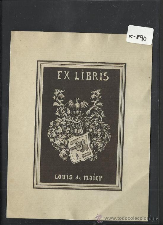 Arte: EX LIBRIS - LOUIS DE MAIER - (X-890) - Foto 1