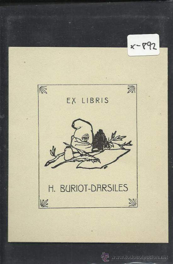 Arte: EX LIBRIS - H. BURIOT DARSILES - (X-882) - Foto 1