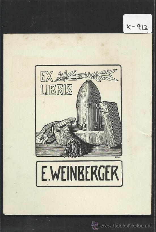 Arte: EX LIBRIS  - E.WEINBERGER - (X-913) - Foto 1