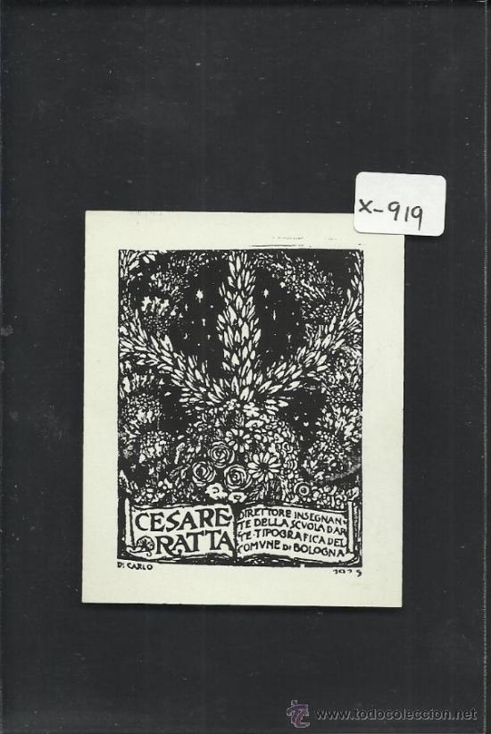 Arte: EX LIBRIS  -  CESARE RATTA - (X-919) - Foto 1
