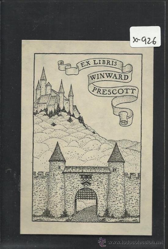 Arte: EX LIBRIS  -  WINWARD PRESCOTT - (X-926) - Foto 1