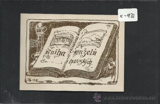 Arte: EX LIBRIS  -  KNIHA - (X-931) - Foto 1