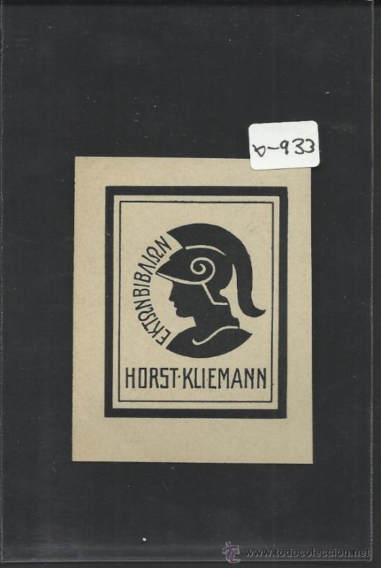 Arte: EX LIBRIS  - HORST KLIEMANN - (X-933) - Foto 1