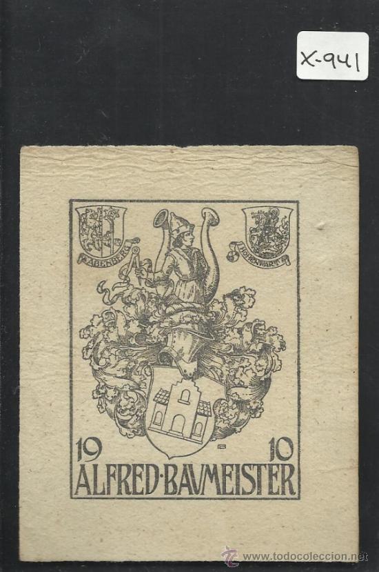 Arte: EX LIBRIS  - ALFRED BAUMEISTER - (X-941) - Foto 1