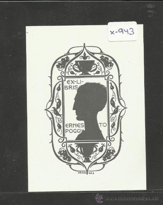 Arte: EX LIBRIS - ERNESTO POGGIA - (X-943) - Foto 1